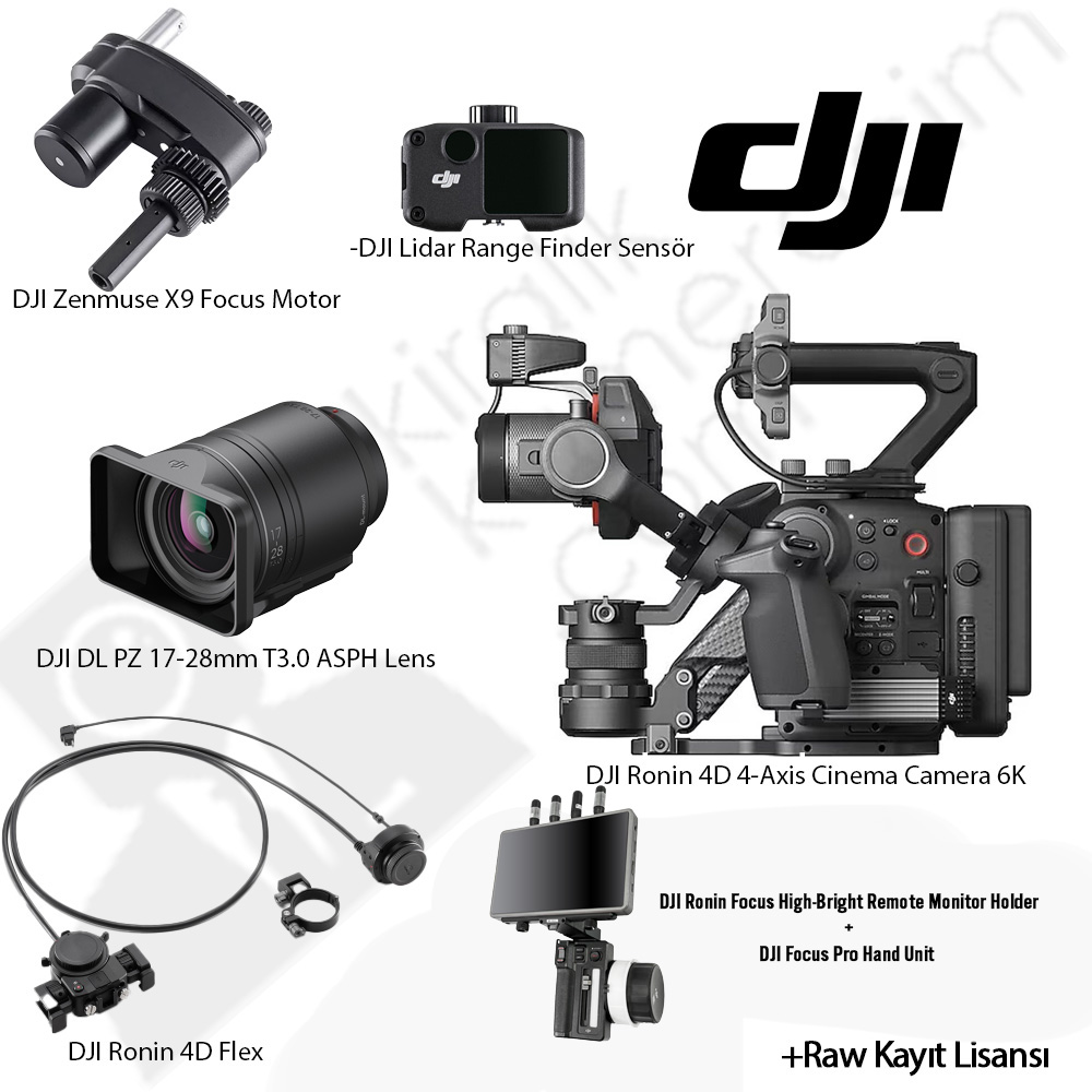 Kiralık Dji Ronin 4D 4-Axis 6K Combo Kit + 17-28mm Lens | Kiralık